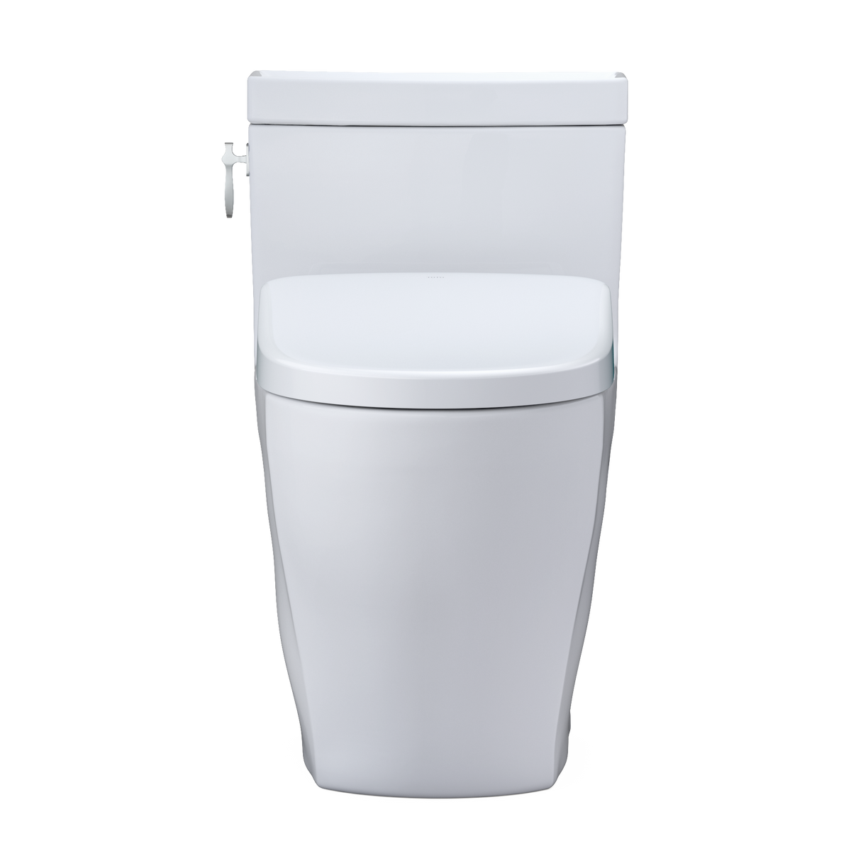 TOTO MW6264736CEFGA#01 Washlet+ Aimes One-Piece Elongated 1.28 Gpf Toilet With Auto Flush S7A Contemporary Bidet Seat - Cotton White