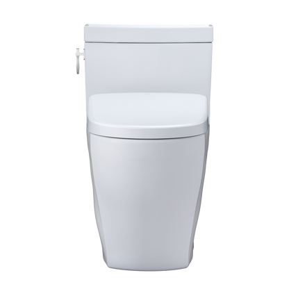 TOTO MW6264736CEFGA#01 Washlet+ Aimes One-Piece Elongated 1.28 Gpf Toilet With Auto Flush S7A Contemporary Bidet Seat - Cotton White