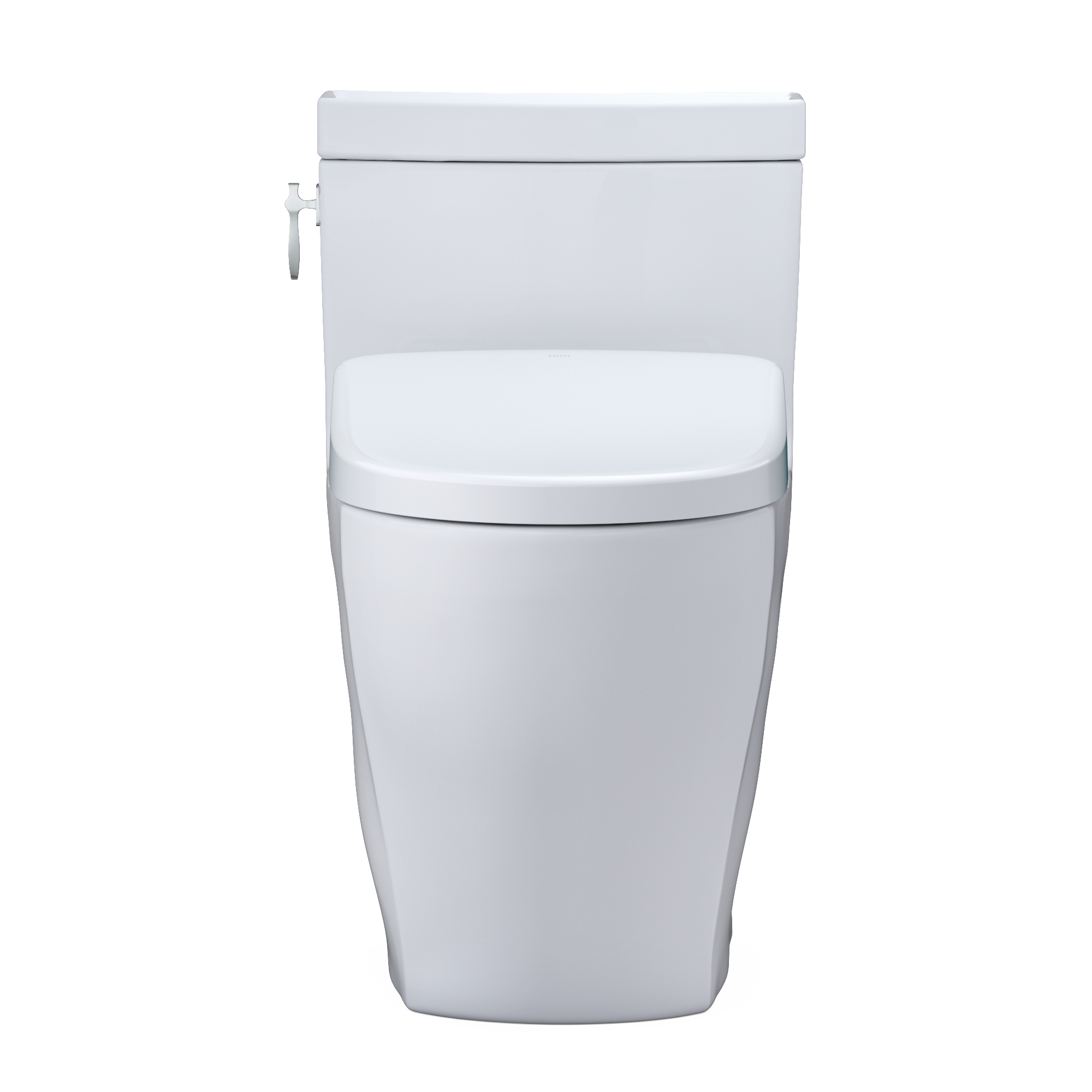 TOTO MW6264736CEFG#01 Washlet+ Aimes One-Piece Elongated 1.28 Gpf Toilet And Contemporary Washlet S7A Contemporary Bidet Seat - Cotton White