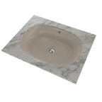 TOTO LT481G#03 Maris 20-5/16" X 15-9/16" Oval Undermount Bathroom Sink With Cefiontect - Bone