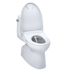 TOTO MW6144726CEFG#01 Washlet+ Carlyle Ii One-Piece Elongated 1.28 Gpf Toilet And Washlet+ S7 Contemporary Bidet Seat - Cotton White