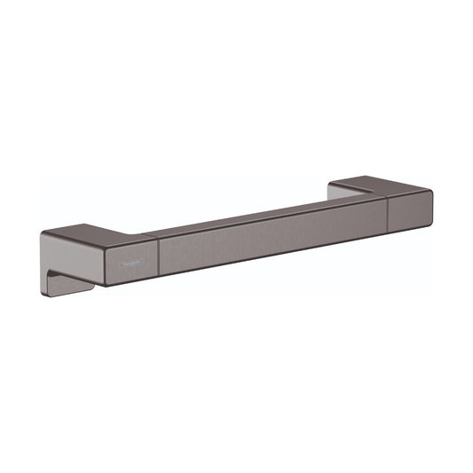 HANSGROHE 41744340 AddStoris Towel Bar, 12" - Brushed Black Chrome