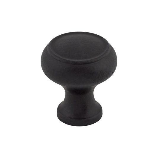 TOP KNOBS M608 Normandy 1 1/8" Diameter Round Knob - Patina Black