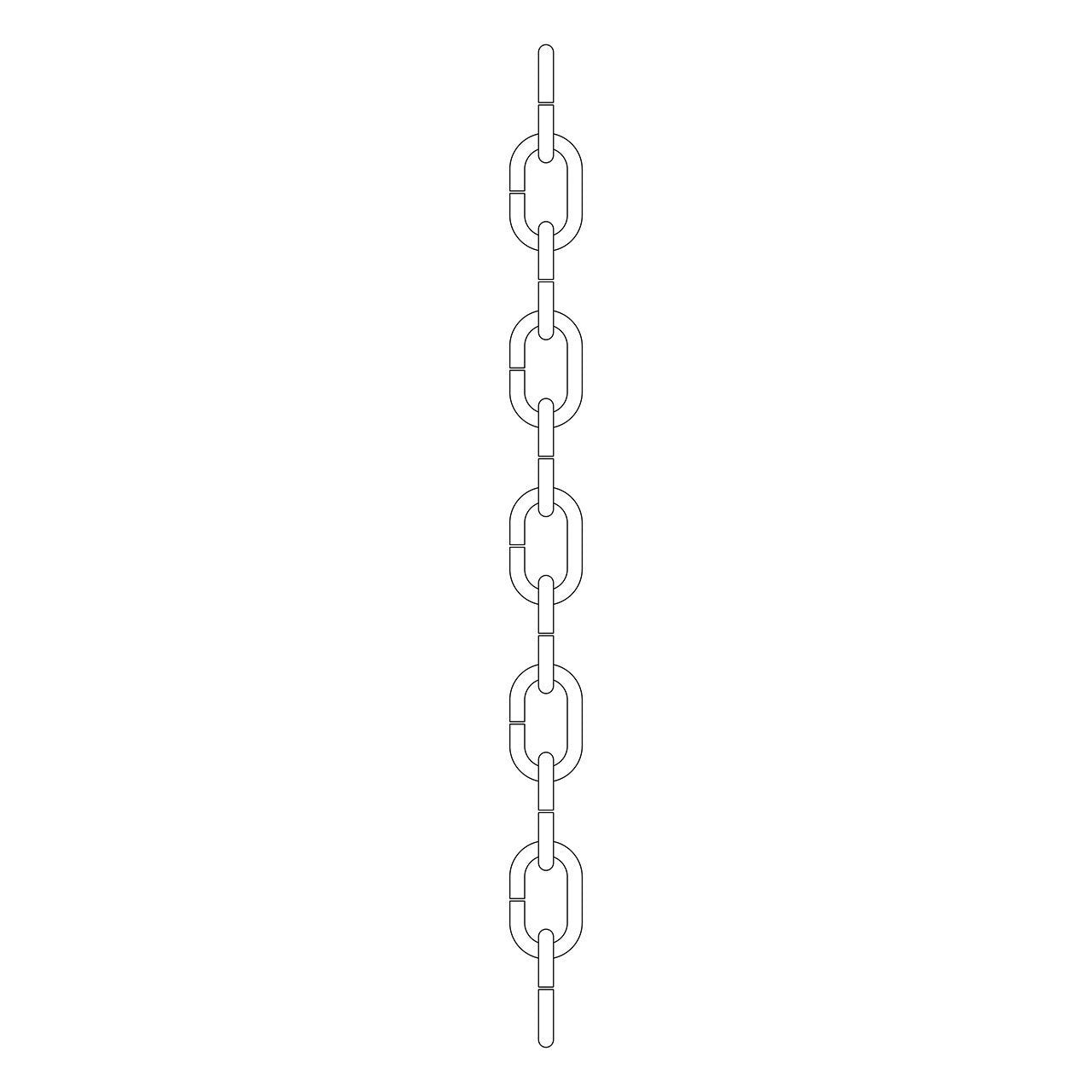 KICHLER 4927RZ Accessory Outdoor Chain Rubbed Bronze