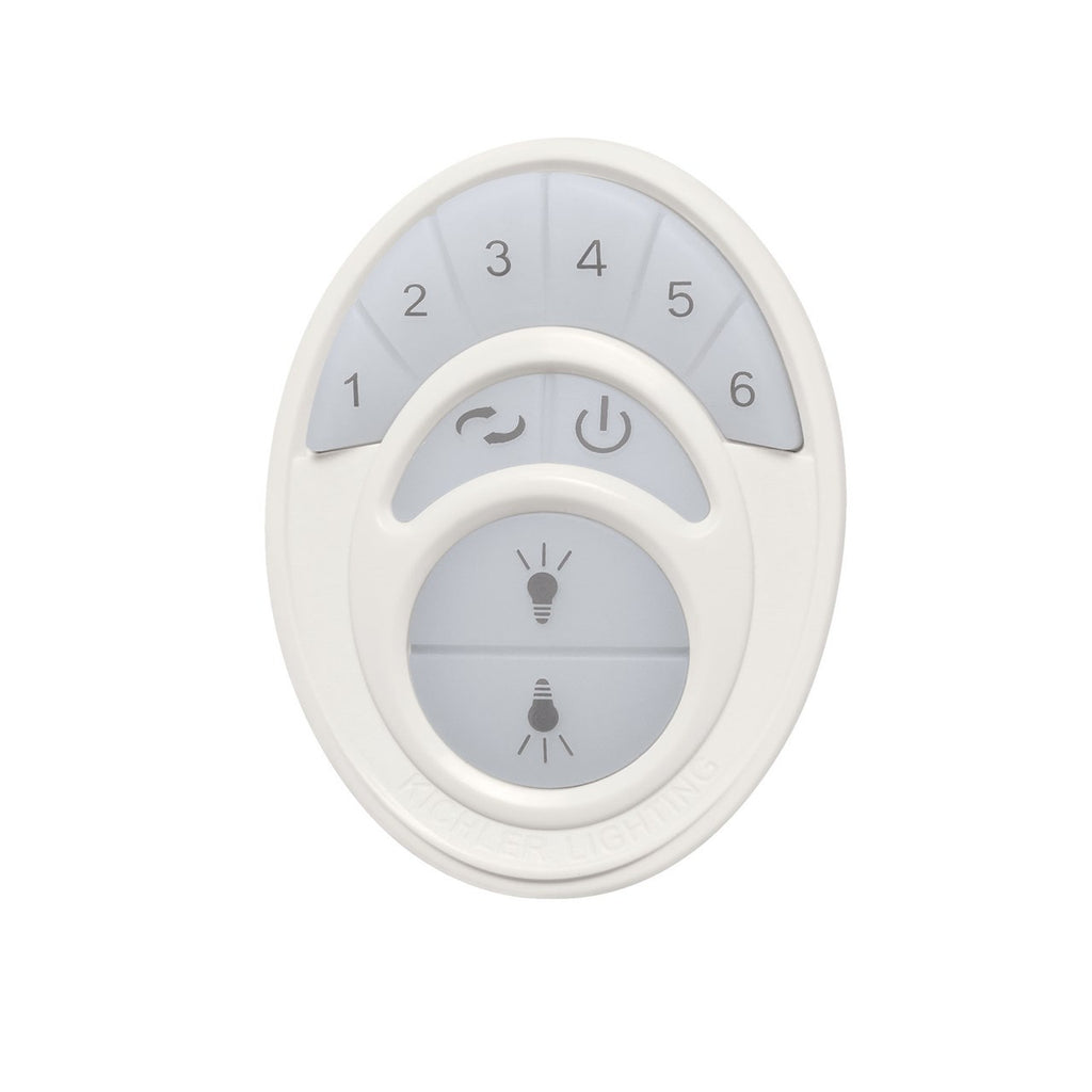 KICHLER 371075WHTR 6 Speed Dc Cooltouch Transmitter Full Function White