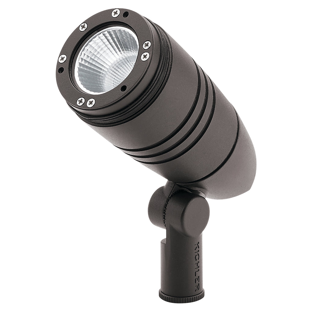 KICHLER 16209AZT30 C-Series 3000K 5W Small Accent 15-Degree Textured Architectural Bronze