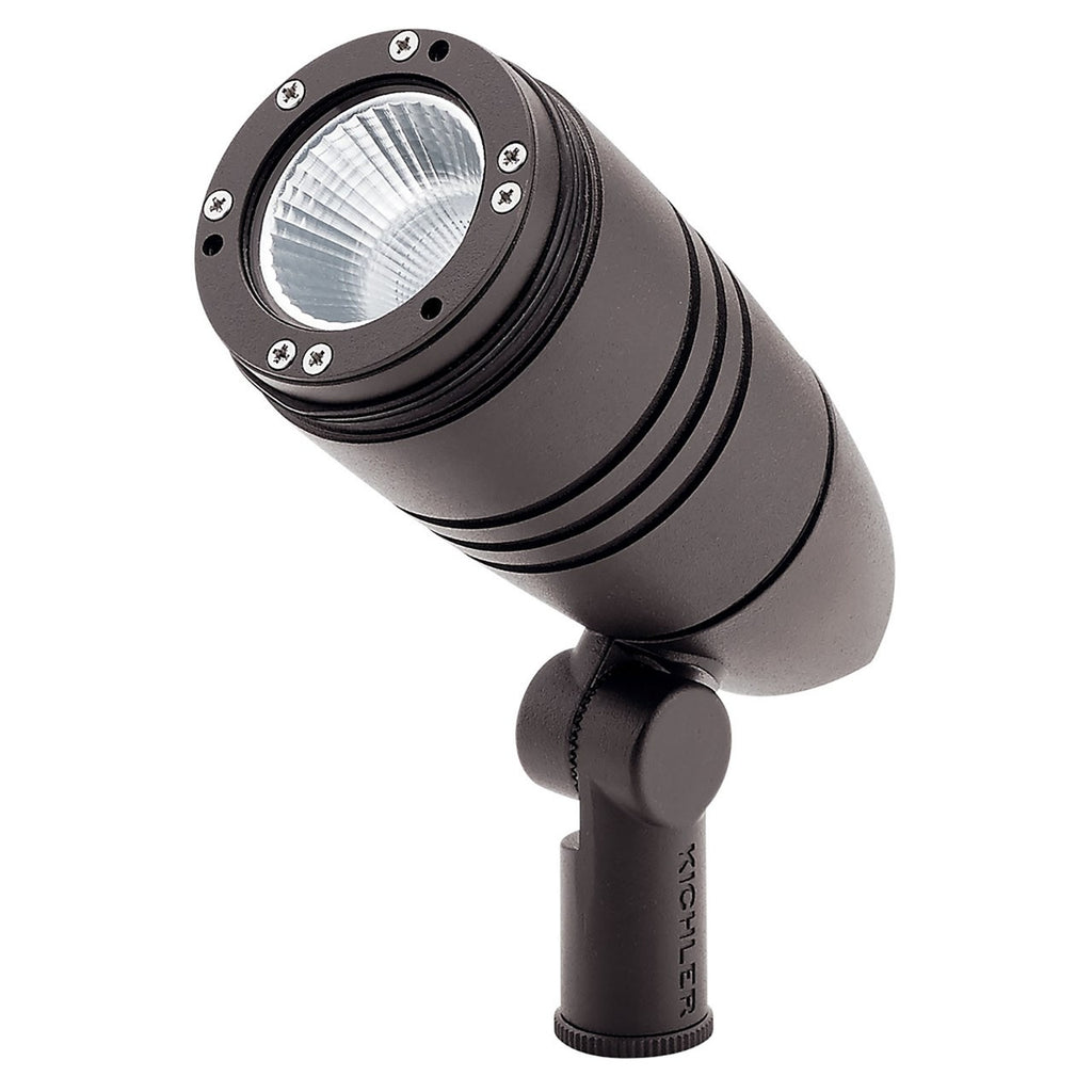 KICHLER 16210AZT30 C-Series 3000K 5W Small Accent 40-Degree Textured Architectural Bronze
