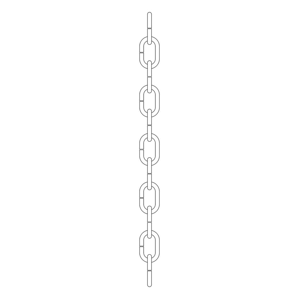 KICHLER 4921BK 36" Chain Black