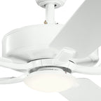 KICHLER 330019MWH 52" Basics Pro Designer Led Fan Matte White