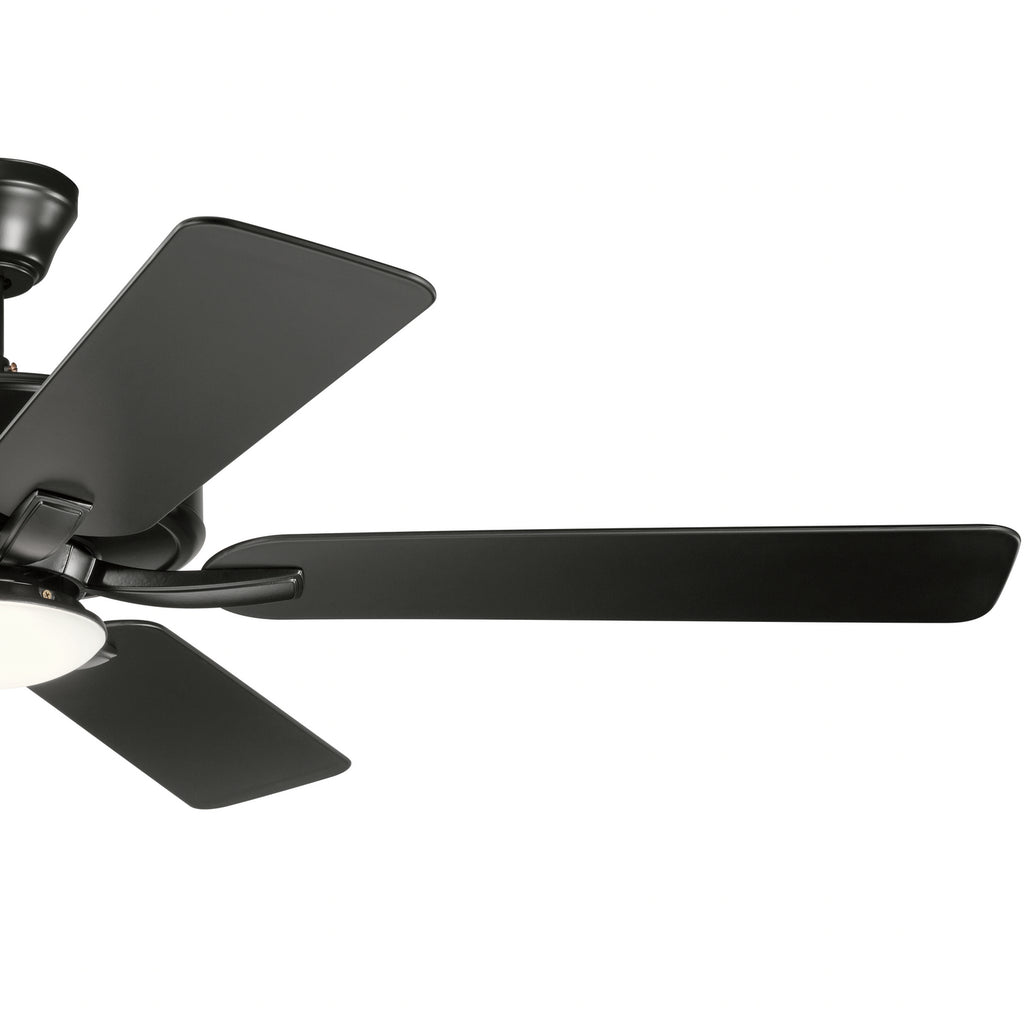 KICHLER 330019SBK 52" Basics Pro Designer Led Fan Satin Black