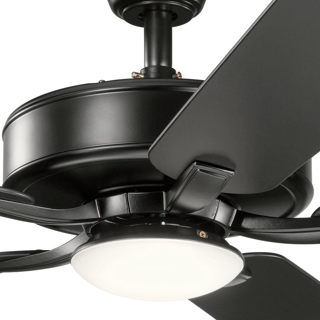 KICHLER 330019SBK 52" Basics Pro Designer Led Fan Satin Black
