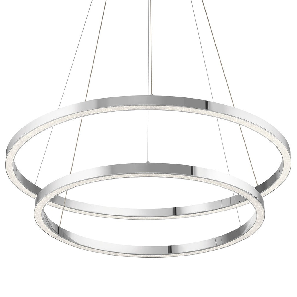 ELAN 83866 Opus 2 Ring XL LED Pendant Chrome