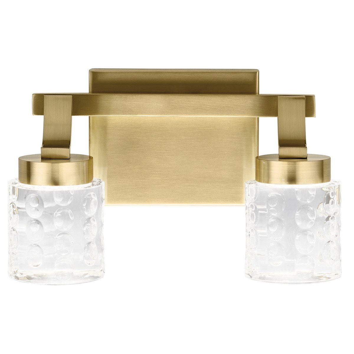 KICHLER 84040CG Rene 3000K Led 2 Light Vanity Light Champagne Gold