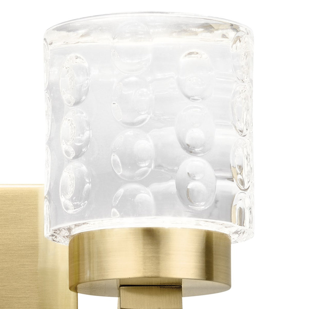 KICHLER 84040CG Rene 3000K Led 2 Light Vanity Light Champagne Gold
