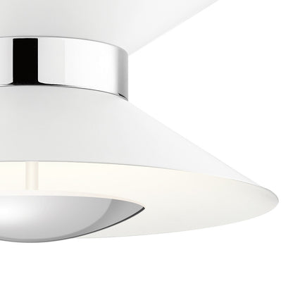 KICHLER 84132MWH Kordan Led Semi Flush Mount Matte White