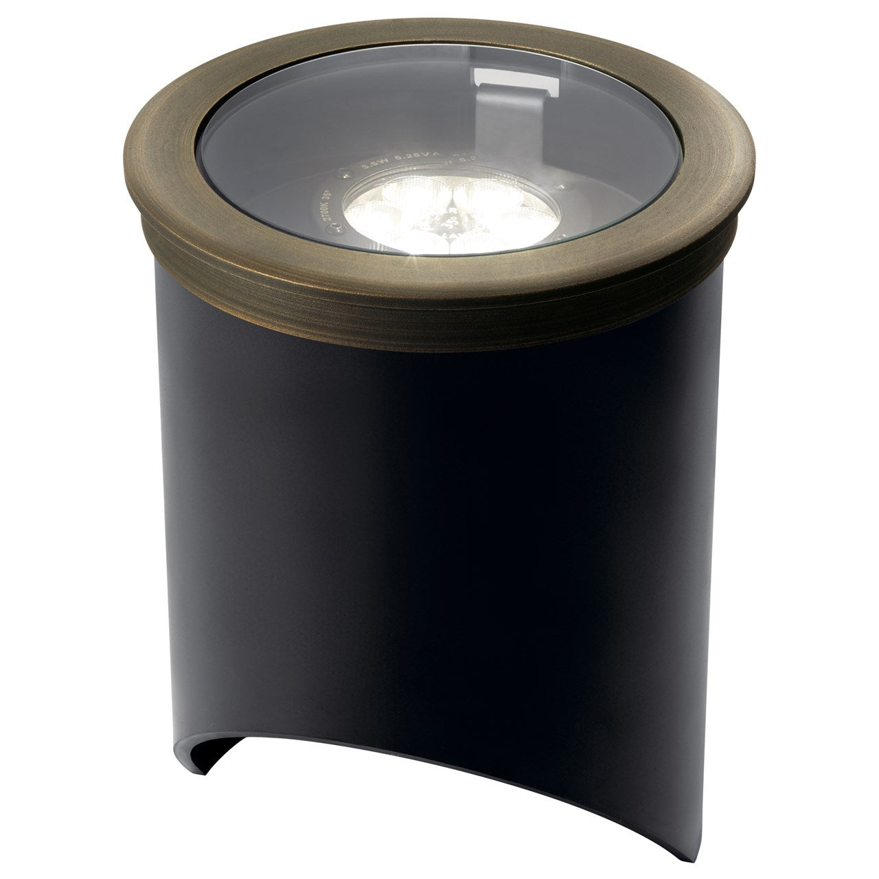 KICHLER 16191CBR Uni-Sleeve Flat Glass Accessory Centennial Brass