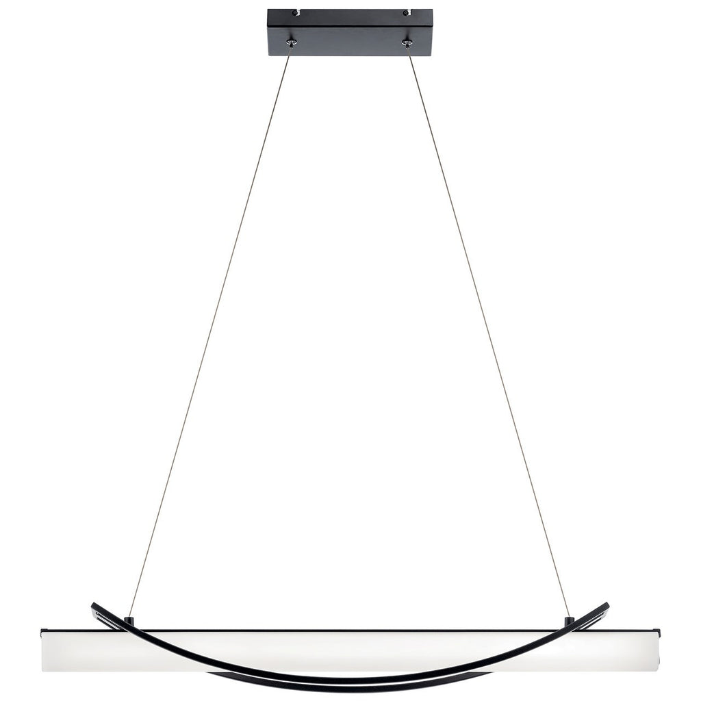 KICHLER 84125MBK Rowan Led Linear Chandelier Matte Black
