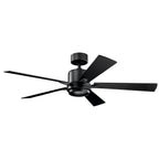KICHLER 330000SBK Lucian Led 3000K 52"" Fan Satin Black