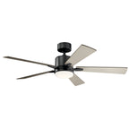KICHLER 330000SBK Lucian Led 3000K 52"" Fan Satin Black