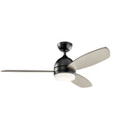 KICHLER 330002SBK Vassar Led 3000K 52" Fan Satin Black