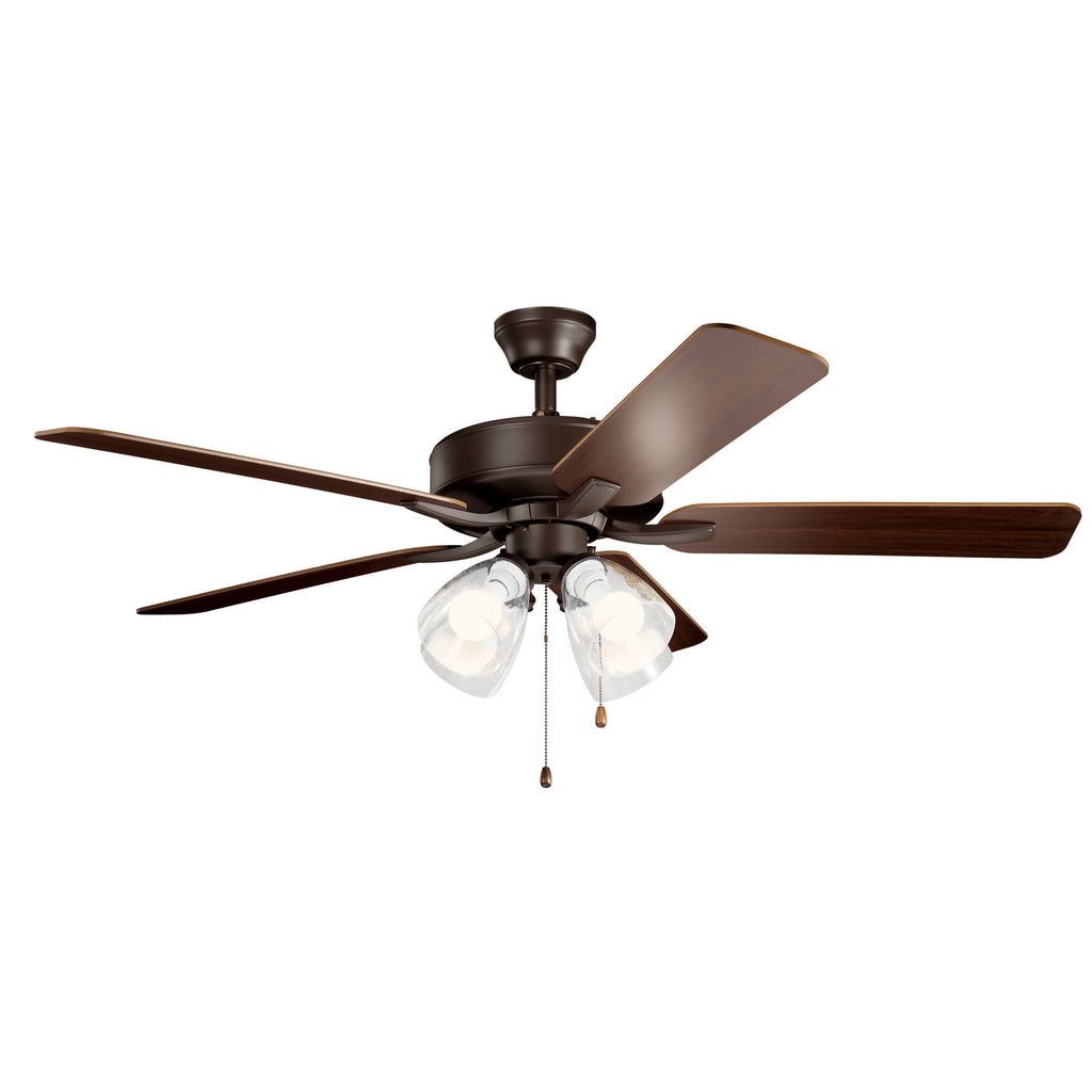 KICHLER 330016SNBS 52" Basics Pro Premier Fan Satin Natural Bronze