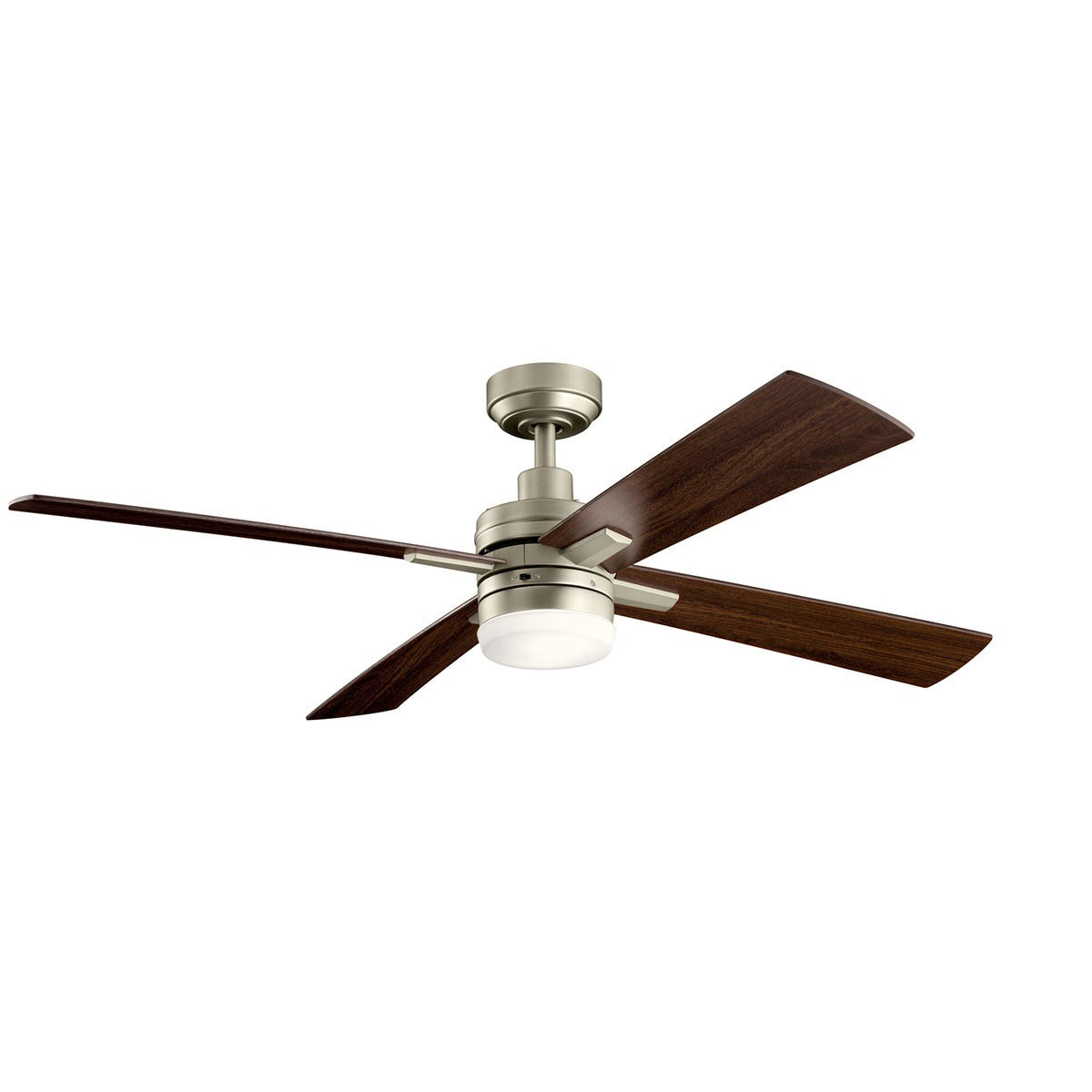 KICHLER 330140NI Lija 52 Inch Led Ceiling Fan In Nickel With Etched Cased Opal Glass