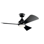 KICHLER 330151SBK Sola Led 3000K 44" Fan Satin Black