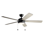 KICHLER 330180SBK Starkk Led 3000K 60" Fan Satin Black