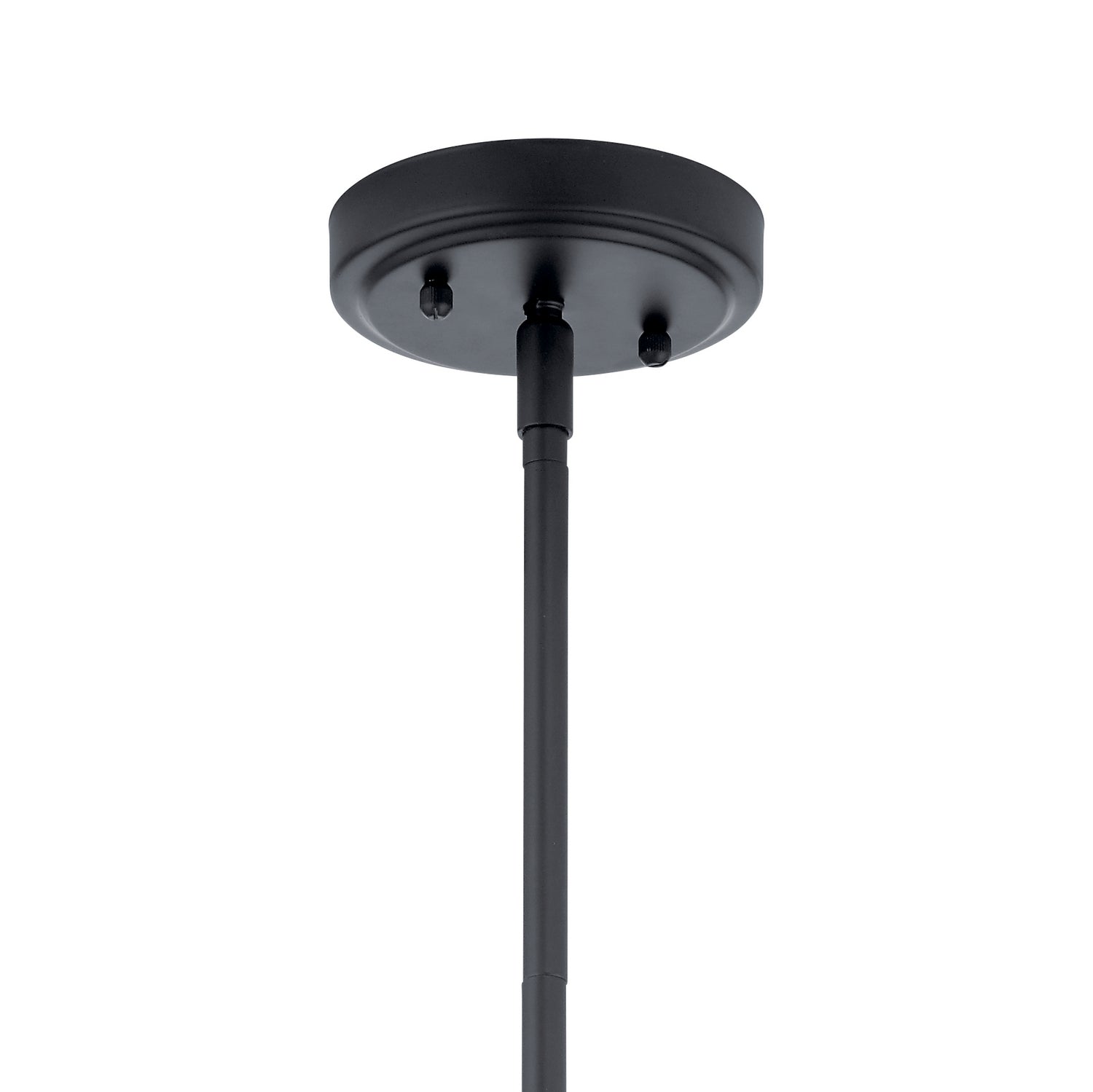 KICHLER 42046BK Everly 19.75" 1 Light Bell Pendant Clear Glass Black