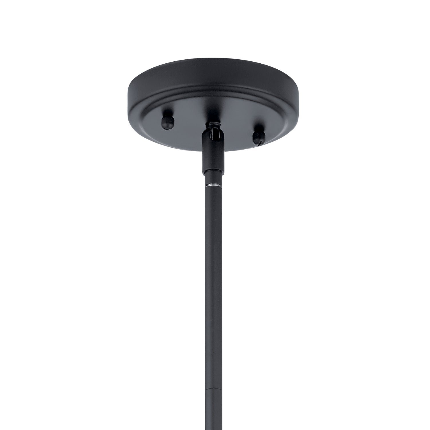 KICHLER 42047BK Everly 17.75" 1 Light Hour Glass Pendant Clear Glass Black
