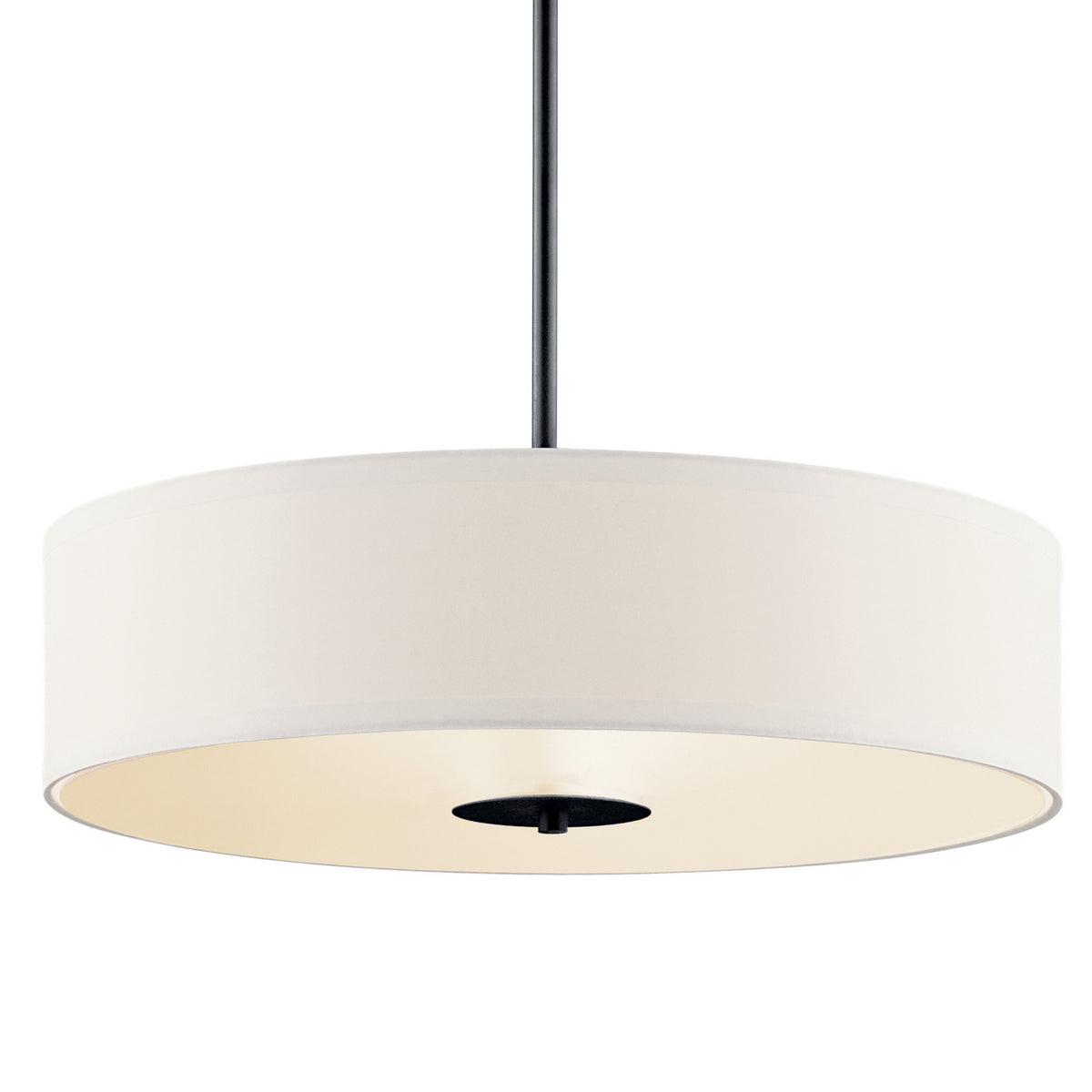 KICHLER 42121BK 20" 3 Light Convertible Pendant Black