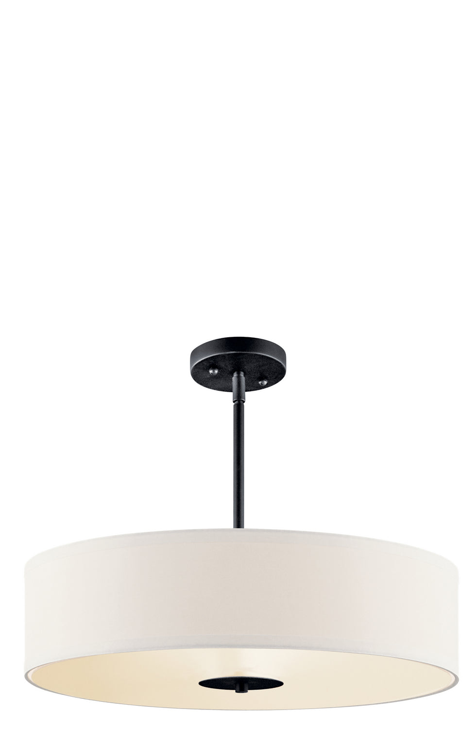 KICHLER 42121BK 20" 3 Light Convertible Pendant Black
