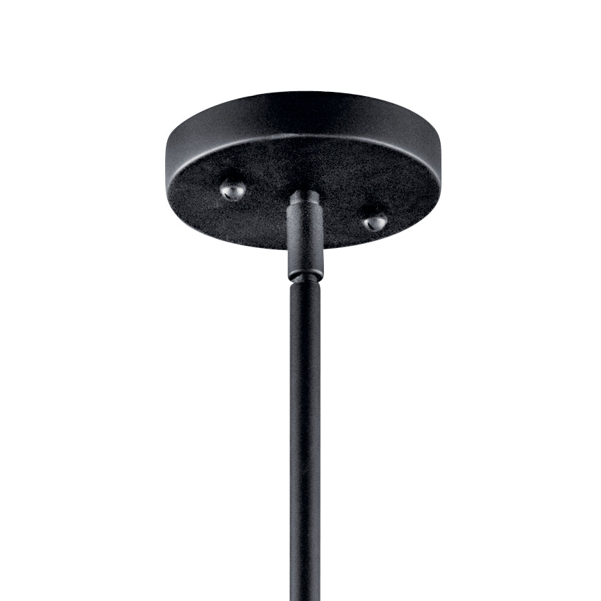 KICHLER 42121BK 20" 3 Light Convertible Pendant Black