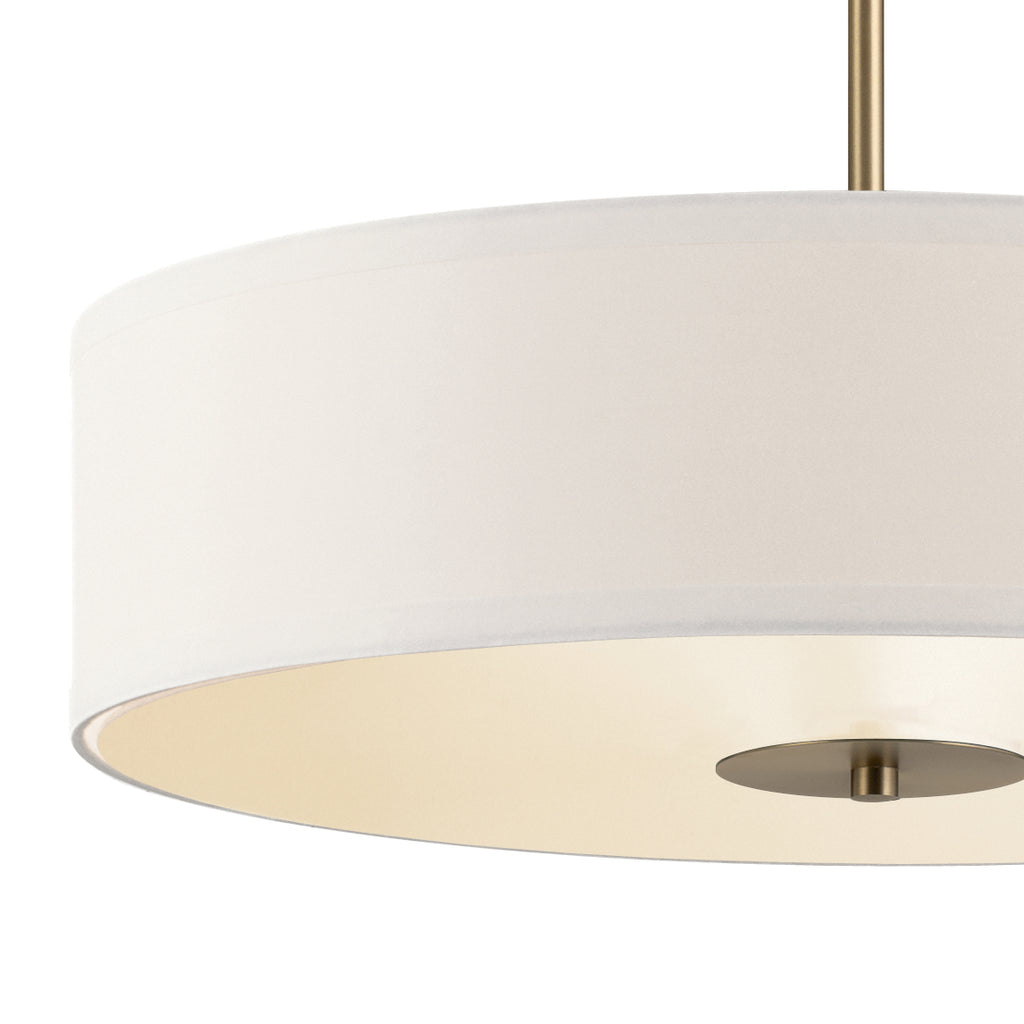 KICHLER 42121CLZ 20" 3 Light Convertible Pendant Classic Bronze