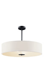 KICHLER 42122BK 24" 3 Light Convertible Pendant Black