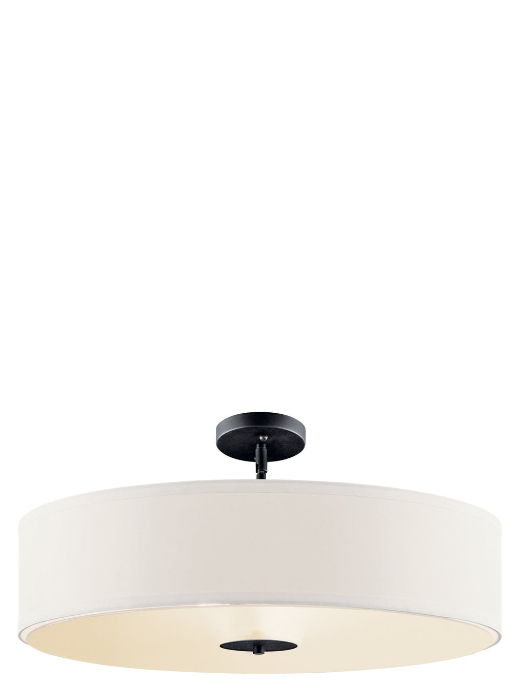 KICHLER 42122BK 24" 3 Light Convertible Pendant Black