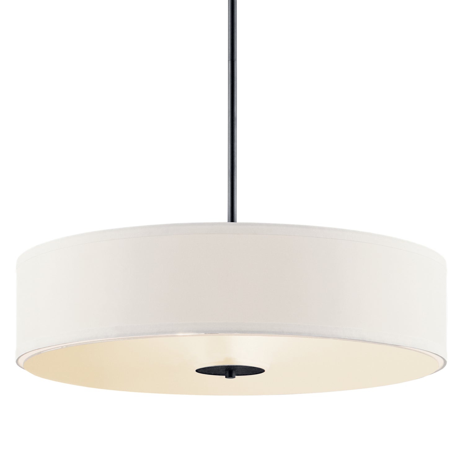 KICHLER 42122BK 24" 3 Light Convertible Pendant Black