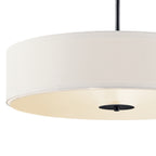 KICHLER 42122BK 24" 3 Light Convertible Pendant Black