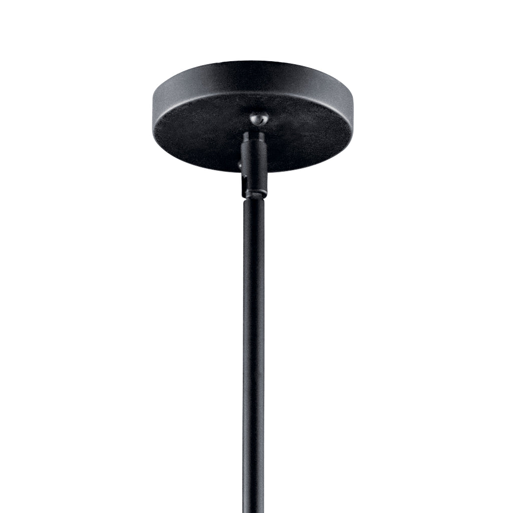KICHLER 42122BK 24" 3 Light Convertible Pendant Black