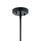 KICHLER 42141BK Everly 15.25" 1 Light Bell Pendant Clear Glass Black