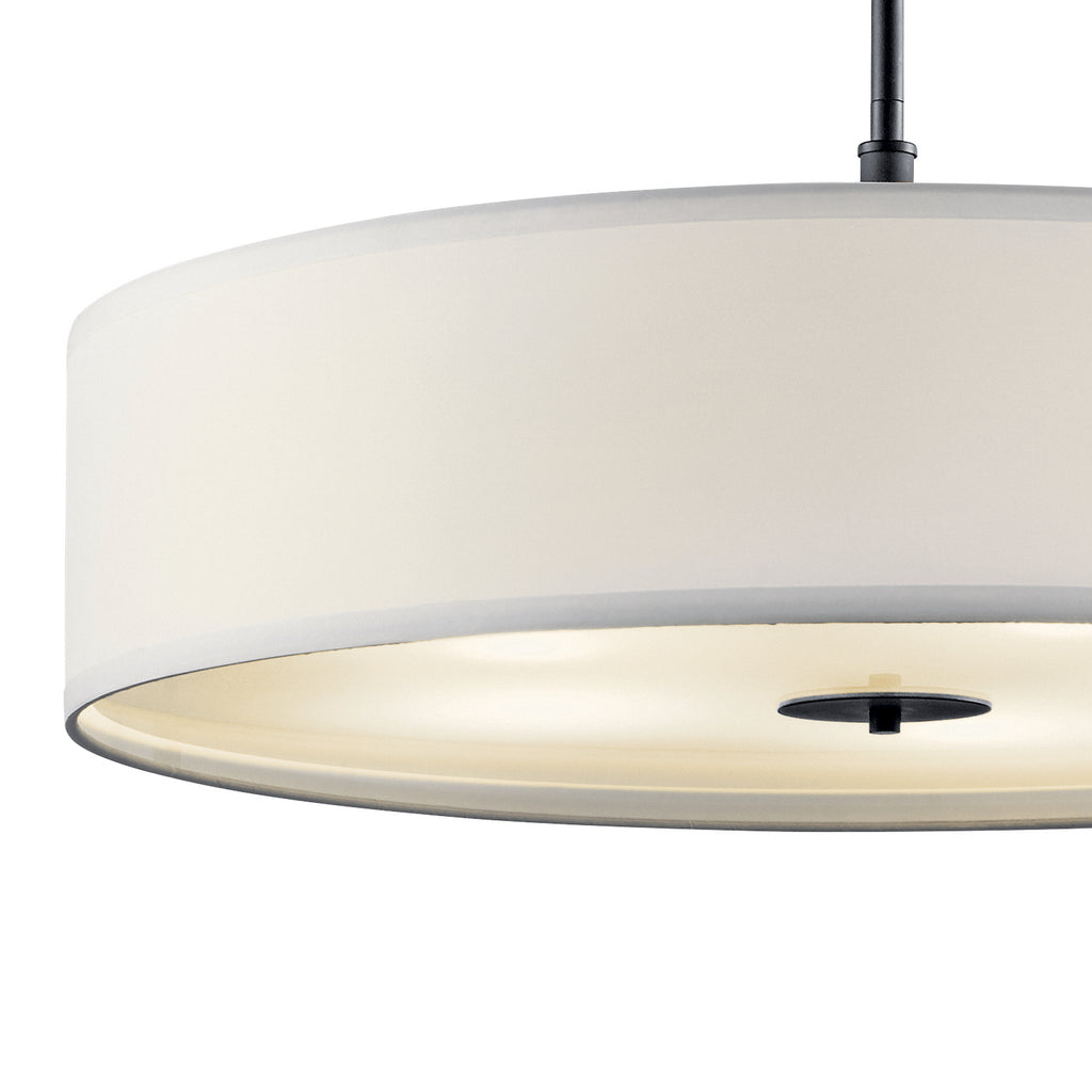 KICHLER 42196BK Transitional 30" 5 Light Pendant Black