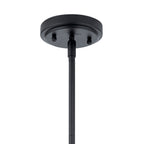 KICHLER 42456BK Everly 13.75" 1 Light Hour Glass Pendant Clear Black