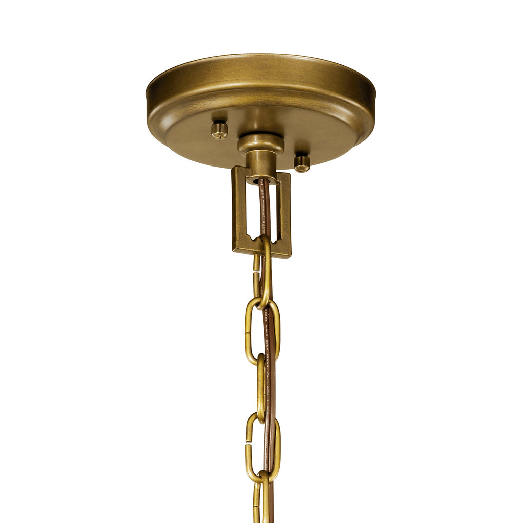 KICHLER 42496NBR Morrigan 15" 4 Light Mini Chandelier Natural Brass