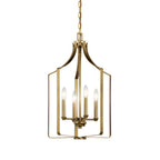 KICHLER 42496NBR Morrigan 15" 4 Light Mini Chandelier Natural Brass