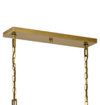 KICHLER 42497NBR Morrigan 40" 8 Light Linear Chandelier Natural Brass