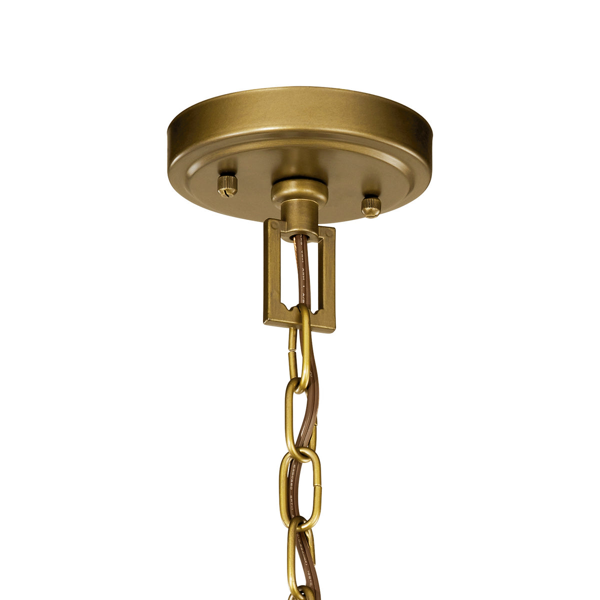 KICHLER 42499NBR Morrigan 21" 3 Light Foyer Pendant Natural Brass