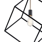 KICHLER 42525BK Cartone 1 Light Pendant Black