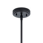 KICHLER 43090BK Lakum 1 Light Pendant Classic Black