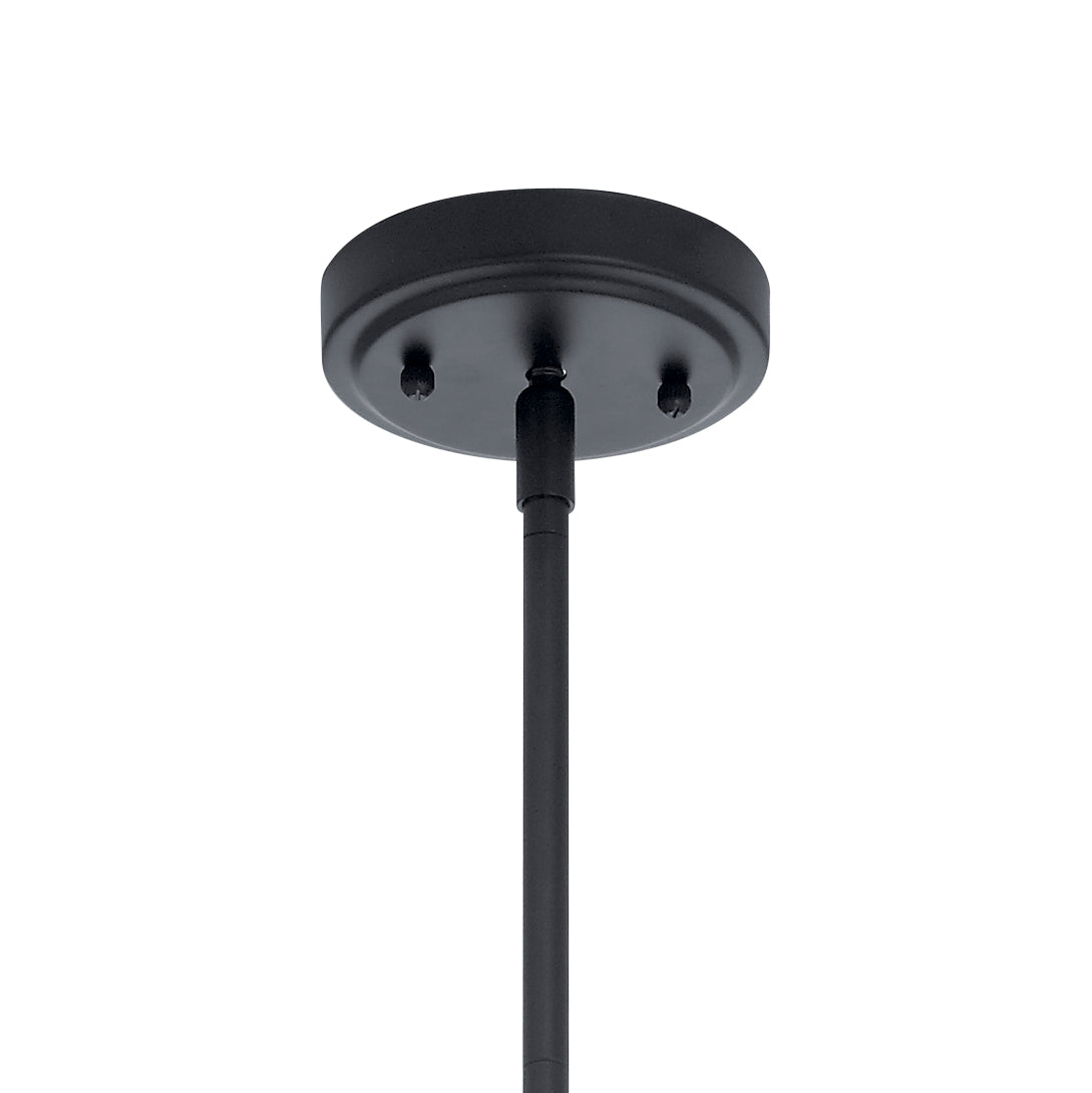 KICHLER 43090BK Lakum 1 Light Pendant Classic Black