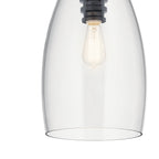KICHLER 43090BK Lakum 1 Light Pendant Classic Black